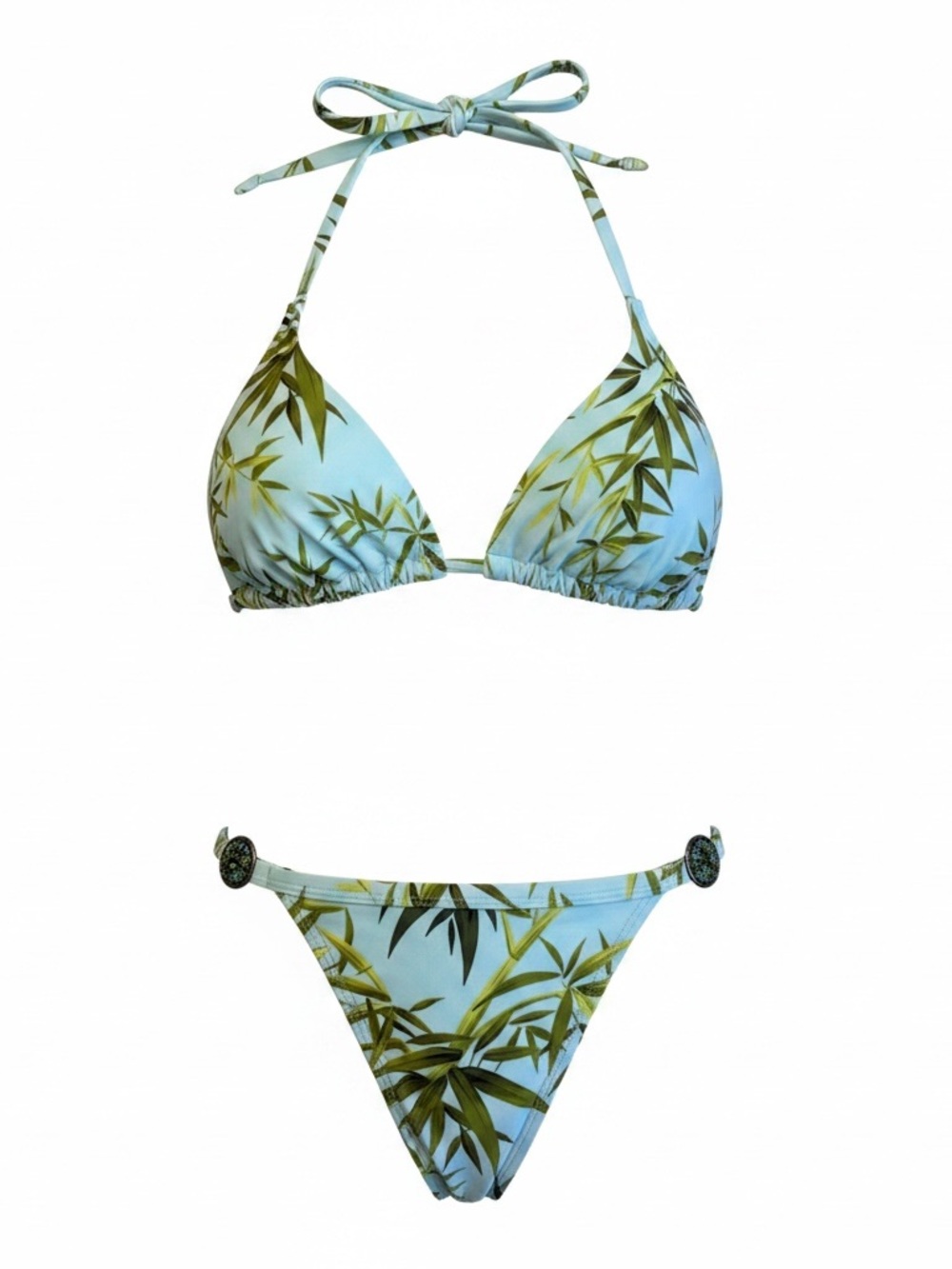Vintage 2005 Tommy Bahama Women’s Small Bamboo Print Bikini 2 Piece Swimsuit NWT